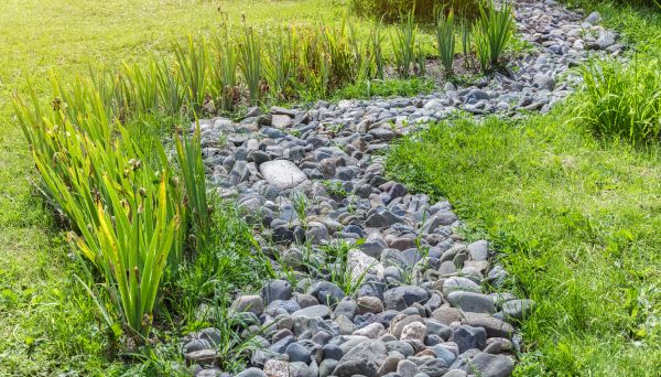 River Rock Garden Installation in Nokomis