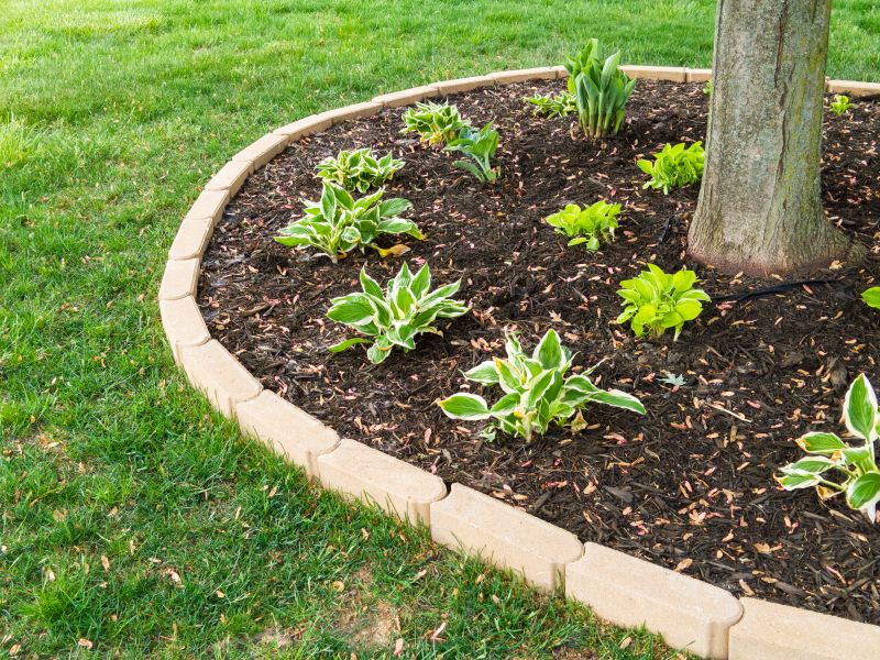 Flowerbed Curbing Installation